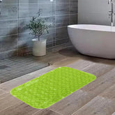 Kuber Industries Bath Mat | PVC Bathroom Mat | Shower Bath Mat | Floor Tub Mat | Foot Massager Mat | Anti-Skid Shower Bathroom Mat | B-02C |Pack of 6| Green